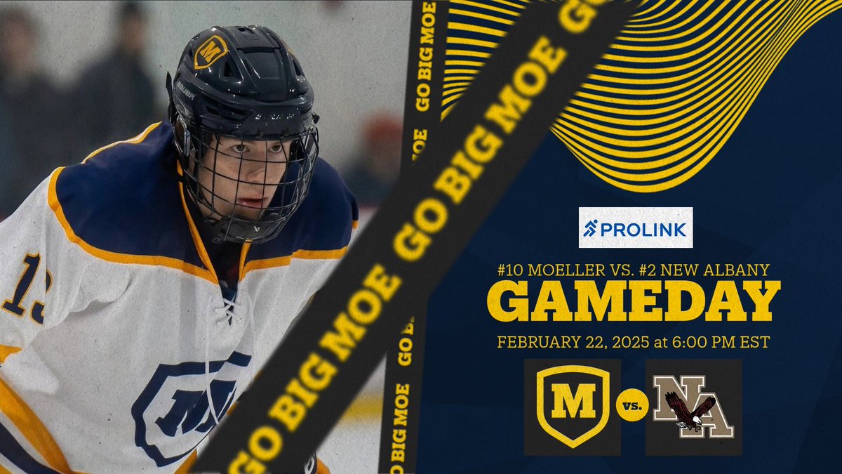 OHSAA Regional Quarterfinals! #GoBigMoe 

#10 Moeller vs. #2 New Albany
@ Ice Haus, Puck drop: 6:00 PM