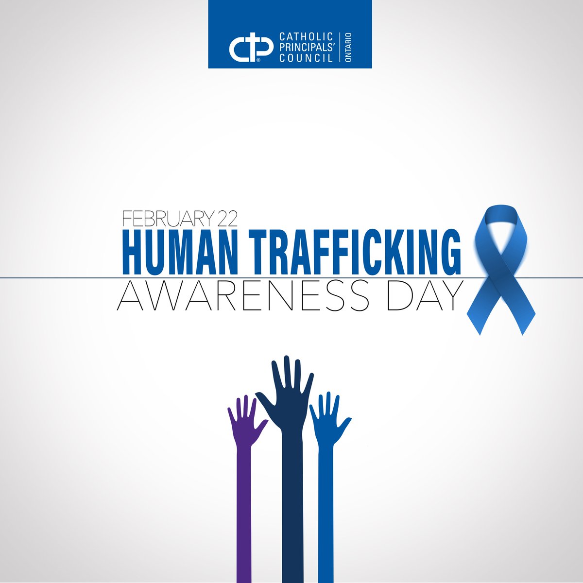 Today, we encourage our P&amp;VPs to raise awareness about anti-human trafficking. Please see CPCO's resources and publications on this important issue. bit.ly/3HXeT1C 

Together, let's end human trafficking. #HumanTraffickingAwareness