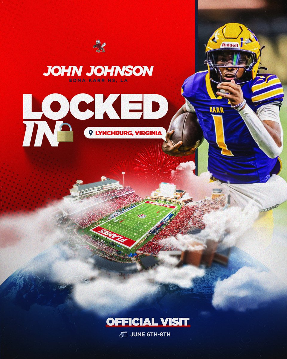 John "HOLLYWOOD" Johnson (@hollywood1k__) on Twitter photo I will be in Liberty June 6-8 for my Official Visit! <a href="/CoachChadwell/">Jamey Chadwell</a> <a href="/CoachNateHope/">Nate Hope</a> <a href="/samspiegs/">Sam Spiegelman</a> <a href="/JBYourSportsGuy/">JB Your Sports Guy</a> <a href="/CatholicLeague_/">Catholic League Sports</a> <a href="/247Sports/">247Sports</a> <a href="/willykorn/">Willy Korn</a> <a href="/Rivals/">Rivals</a> <a href="/On3sports/">On3</a> @On3Recruits <a href="/On3Recruiting/">On3 Recruiting</a> <a href="/LUFBRecruiting/">Liberty Football Recruiting</a> <a href="/LibertyFootball/">Liberty Football</a> <a href="/LibertyFlames/">Liberty Flames</a> <a href="/JeritRoser/">Jerit Roser</a> <a href="/RecruitLouisian/">Recruit Louisiana™️</a> I will be in Liberty June 6-8 for my Official Visit! <a href="/CoachChadwell/">Jamey Chadwell</a> <a href="/CoachNateHope/">Nate Hope</a> <a href="/samspiegs/">Sam Spiegelman</a> <a href="/JBYourSportsGuy/">JB Your Sports Guy</a> <a href="/CatholicLeague_/">Catholic League Sports</a> <a href="/247Sports/">247Sports</a> <a href="/willykorn/">Willy Korn</a> <a href="/Rivals/">Rivals</a> <a href="/On3sports/">On3</a> @On3Recruits <a href="/On3Recruiting/">On3 Recruiting</a> <a href="/LUFBRecruiting/">Liberty Football Recruiting</a> <a href="/LibertyFootball/">Liberty Football</a> <a href="/LibertyFlames/">Liberty Flames</a> <a href="/JeritRoser/">Jerit Roser</a> <a href="/RecruitLouisian/">Recruit Louisiana™️</a>