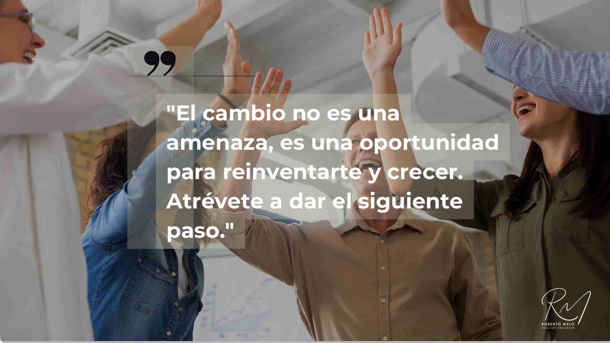 Rob_Melo's tweet photo. 🔄 El cambio no es una amenaza, es la clave para evolucionar.

Cada transformación es una oportunidad para reinventarte y crecer. 🚀

Atrévete a dar el siguiente paso.

#Crecimiento #Innovación #Reinvención https://t.co/EO4bqJ6Zma