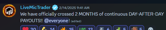 Have not missed a day of livestreaming so far in 2025. Feb price action has been a bit more difficult than Jan thus far, but still on track for a good month

📈Our streams are more than just live on screen  trading. We talk models, psychology, anticipate price, talk account