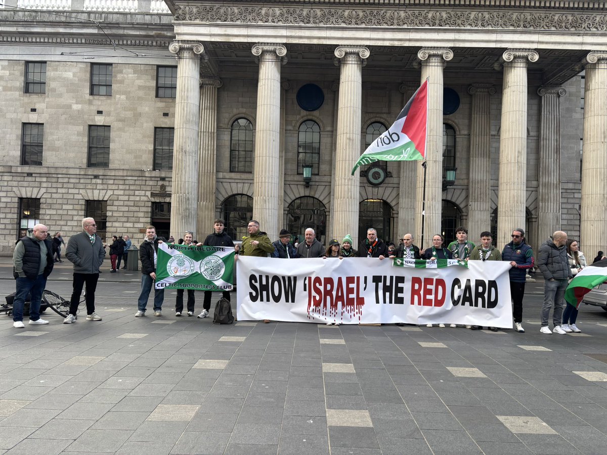 Fair play to <a href="/NaomhPadraigCSC/">Naomh Padraig CSC</a> for their show “Israel” the red card protest!