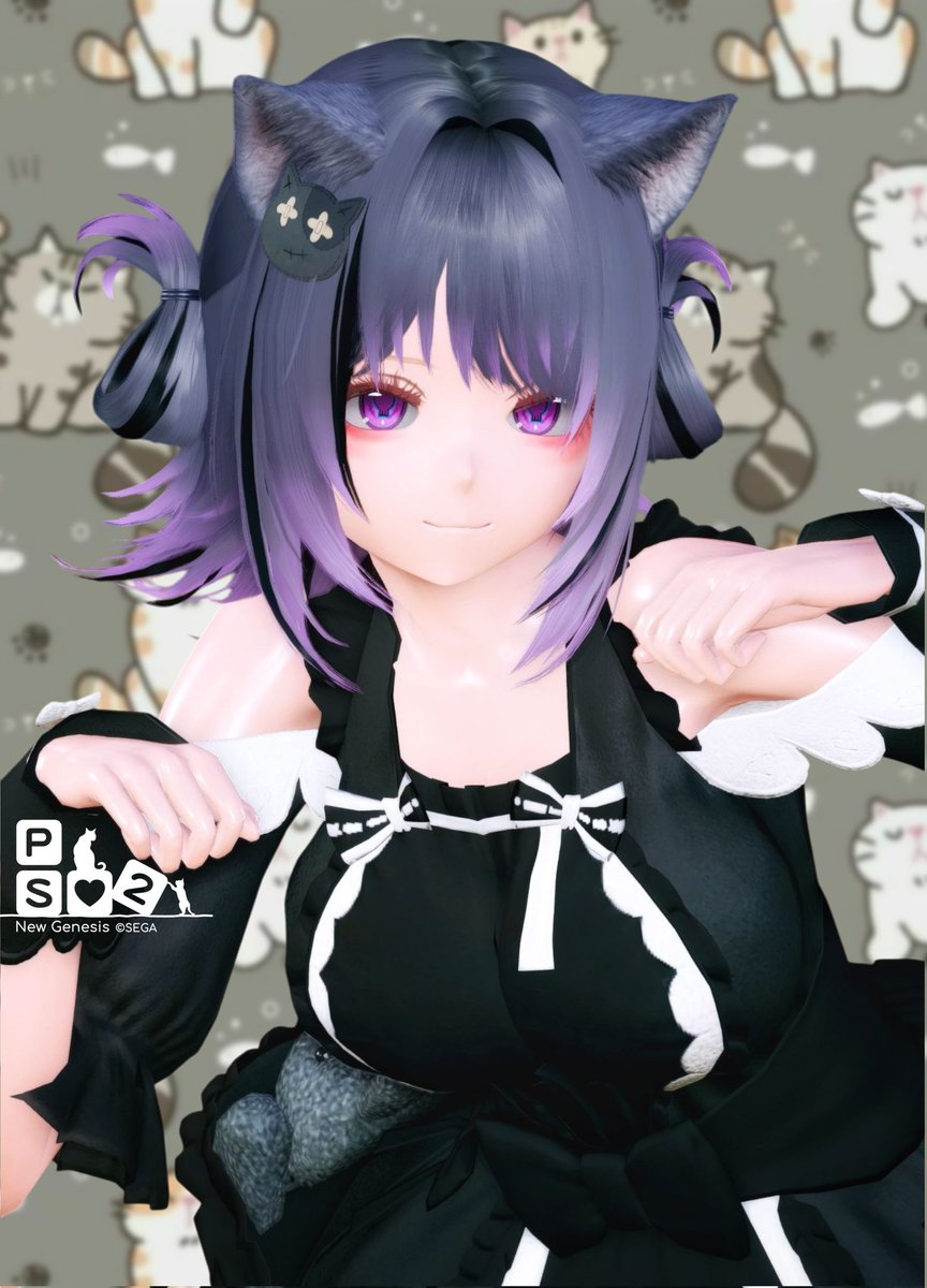 遅くなったけど猫の日！ฅ^•ω•^ฅ
 #PSO2NGS_SS