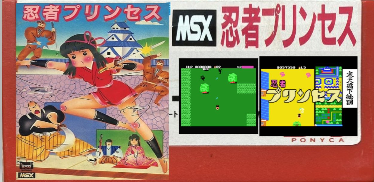 美品】忍者プリンセスMSX ROM