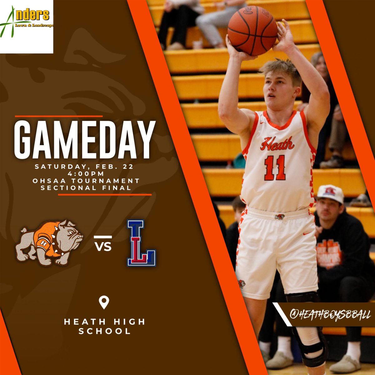 🚨 Sectional Final 🚨 

🆚 Lakewood
⏰ 4:00
📍 Heath High School
🎟️ ohsaa.org/tickets
🖥️ fan.hudl.com/usa/oh/heath/o…