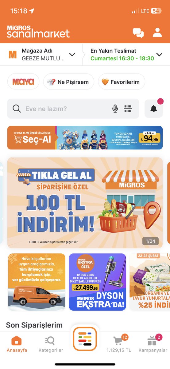 Gerçekten zaman kaybısınız kampanya tanımlanıyor TIKLA GEL ödeme adımında işlevsiz müşteri hizmetlerine yarım saat bağlan çözüm yok halen mobilden kampanya kullan seçeneği çıkıyor kullandırmıyor yazlıklar olsun 1 saatimi harcadım salak uygulamaya  <a href="/MSanalMarket/">Migros Sanal Market</a> <a href="/MigrosHizmet/">Migros Hizmet</a>