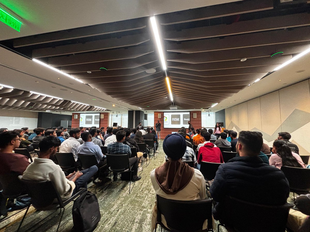 pulkitkrv's tweet photo. ✨ Still buzzing from our pre-hack meetup at @Microsoft Gurugram!  

Midnight PPT fixes, last-minute chaos, and a team that turned it all into magic. Seeing everyone connect and light up the room? Worth every second.  

Huge love to the team @AceHack_uemj &amp; everyone who showed up https://t.co/FDiuUEEJeJ