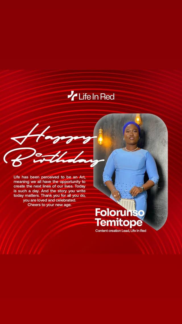 life_in_roses's tweet photo. To our own Folorunso Temitope, Life In Red wishes you a very Happy Birthday! 🎉✨ May this new year bring you joy, success, and endless creativity. Thank you for all you do! Cheers to another amazing year! 🥂❤️ #LifeInRed #HappyBirthday” https://t.co/r85xDnMOAa