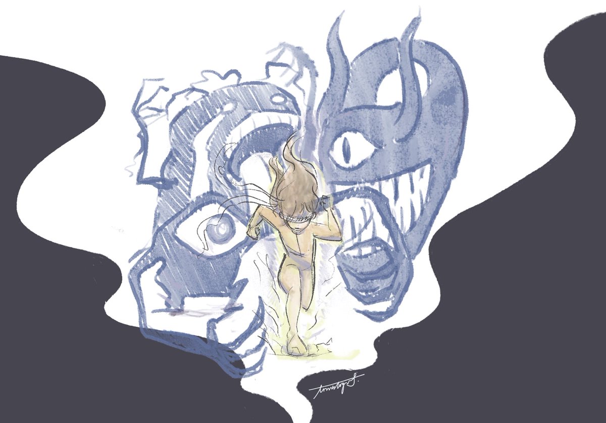 Yu_Fang_Chang's tweet image. Try to run away but following like shadow.