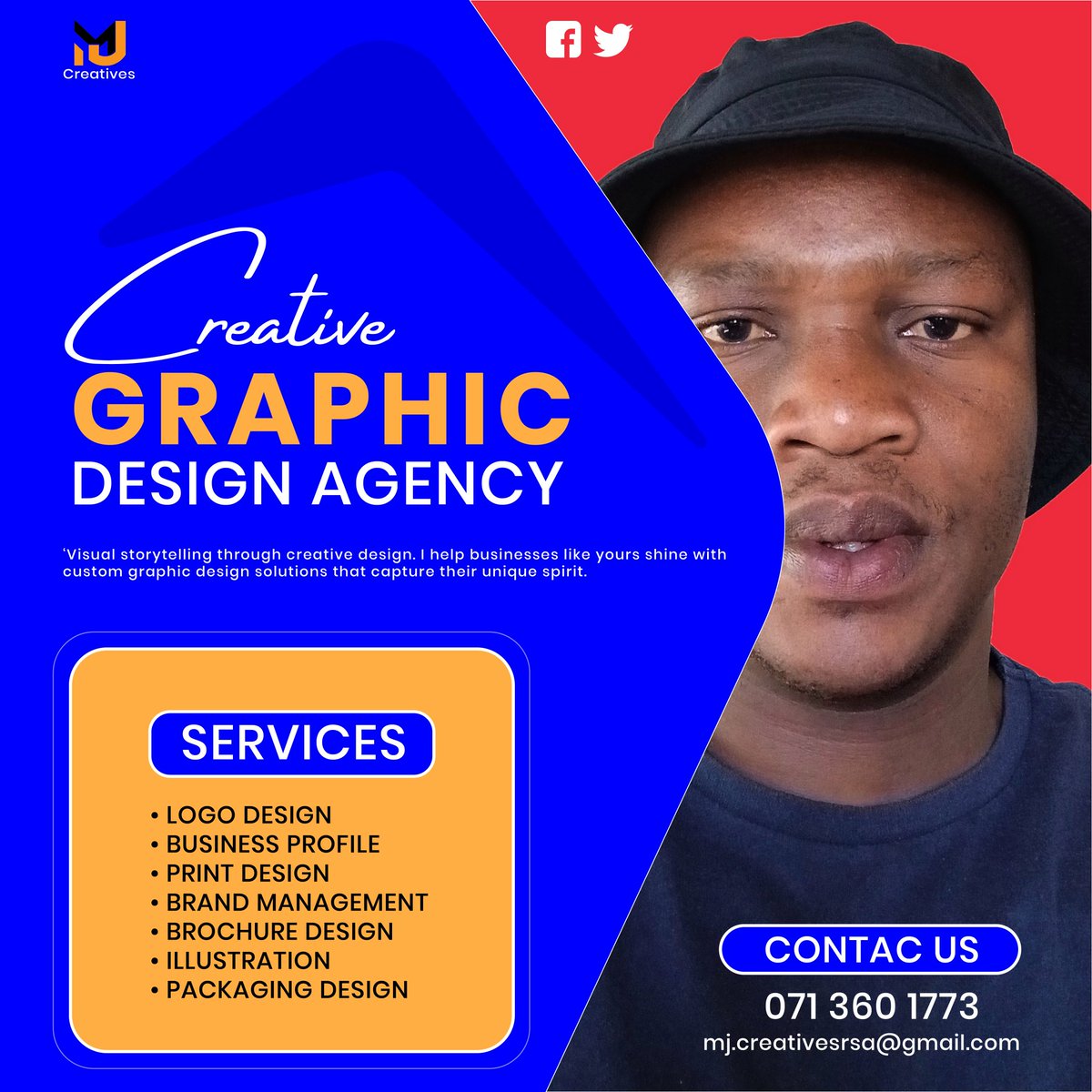 MJCreatves's tweet image. Creative Graphic design agency

Need a Designer for your Company?
Send DM