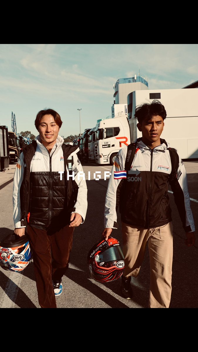 honda_team_asia's tweet photo. Eyes on Buriram 🔜

The 2025 @MotoGP season opener is around the corner, #ThaiGP🇹🇭 Here We GO!!! 🔥

#Moto2 #Aji #Kunii https://t.co/LdqDfnvE4t