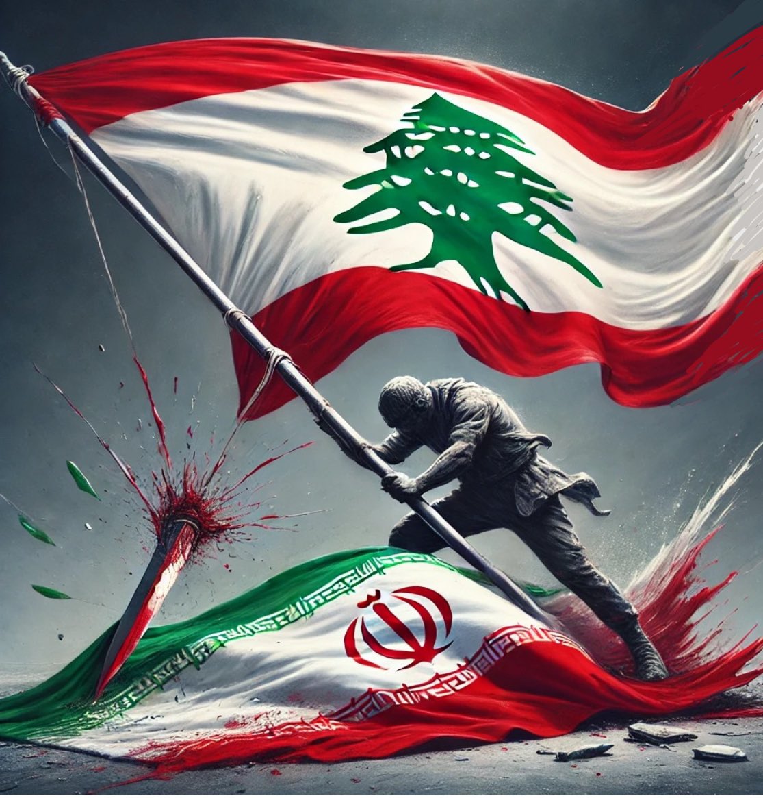 MattaOrnella's tweet image. شو ما عملتوا، ومهما حاولتوا
علم #لبنان وأرزته رح يبقوا خنجر بقلوبكم…