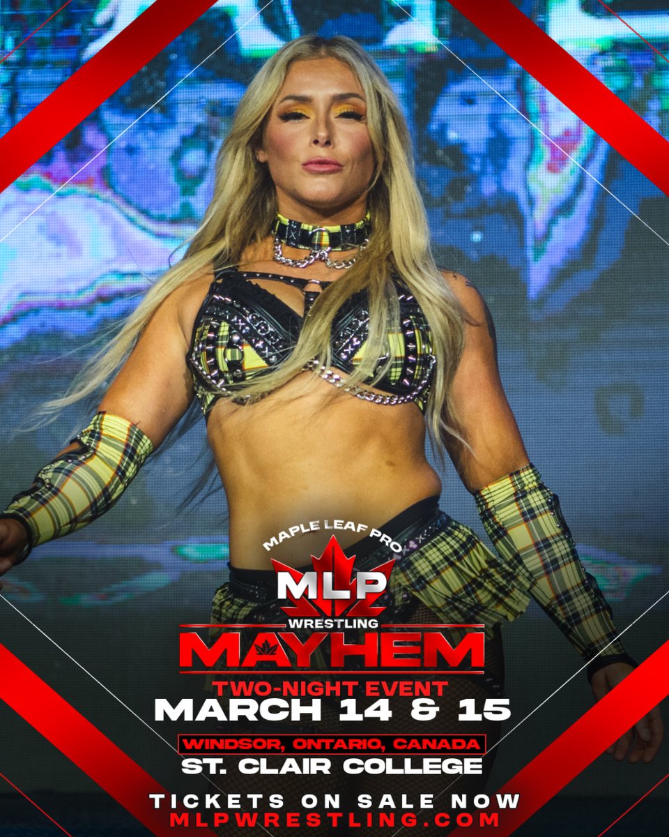 She's one of the young stars of the <a href="/nwa/">NWA</a> and one of Canada's top prospects and she's coming back to #MLPWrestling! <a href="/_TaylorRising/">TAYLOR RISING 👑</a> joins the Road to Northern Rising at MLP MAYHEM in Windsor, Ontario on March 14-15!

Tickets for MLP MAYHEM ON SALE NOW at mlpwrestling.com!