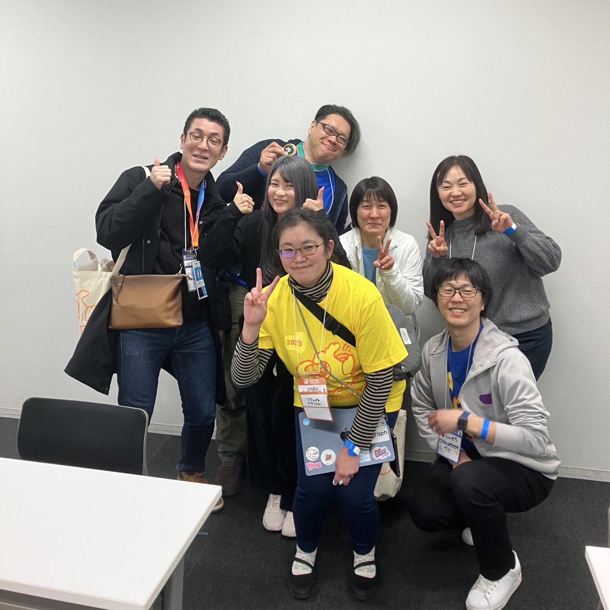 asumikam's tweet image. リンケージ組Take.2！！！！！！77webさんとメダル込みでパシャリーーーー！！！！ありがとうございました〜〜〜！ #phpcon_nagoya