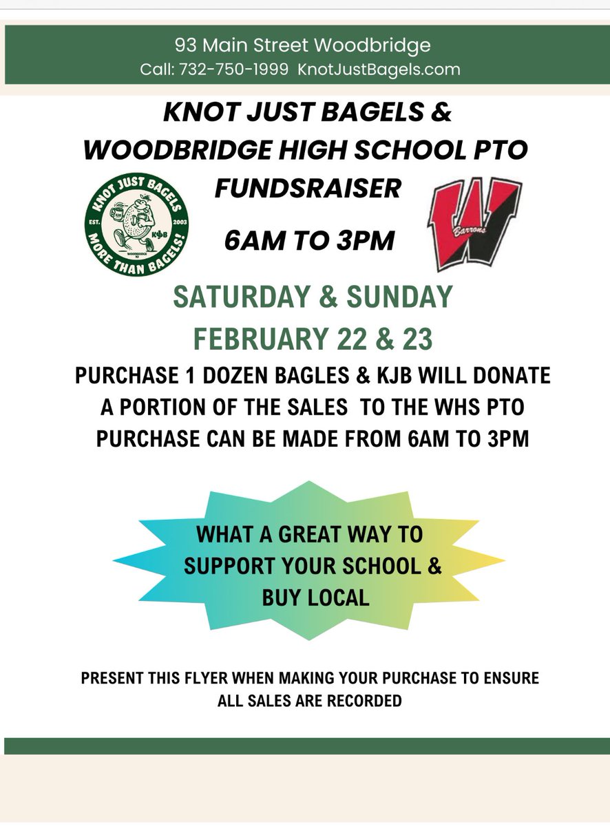 Fundraiser today and tomorrow. Must have a copy of flyer