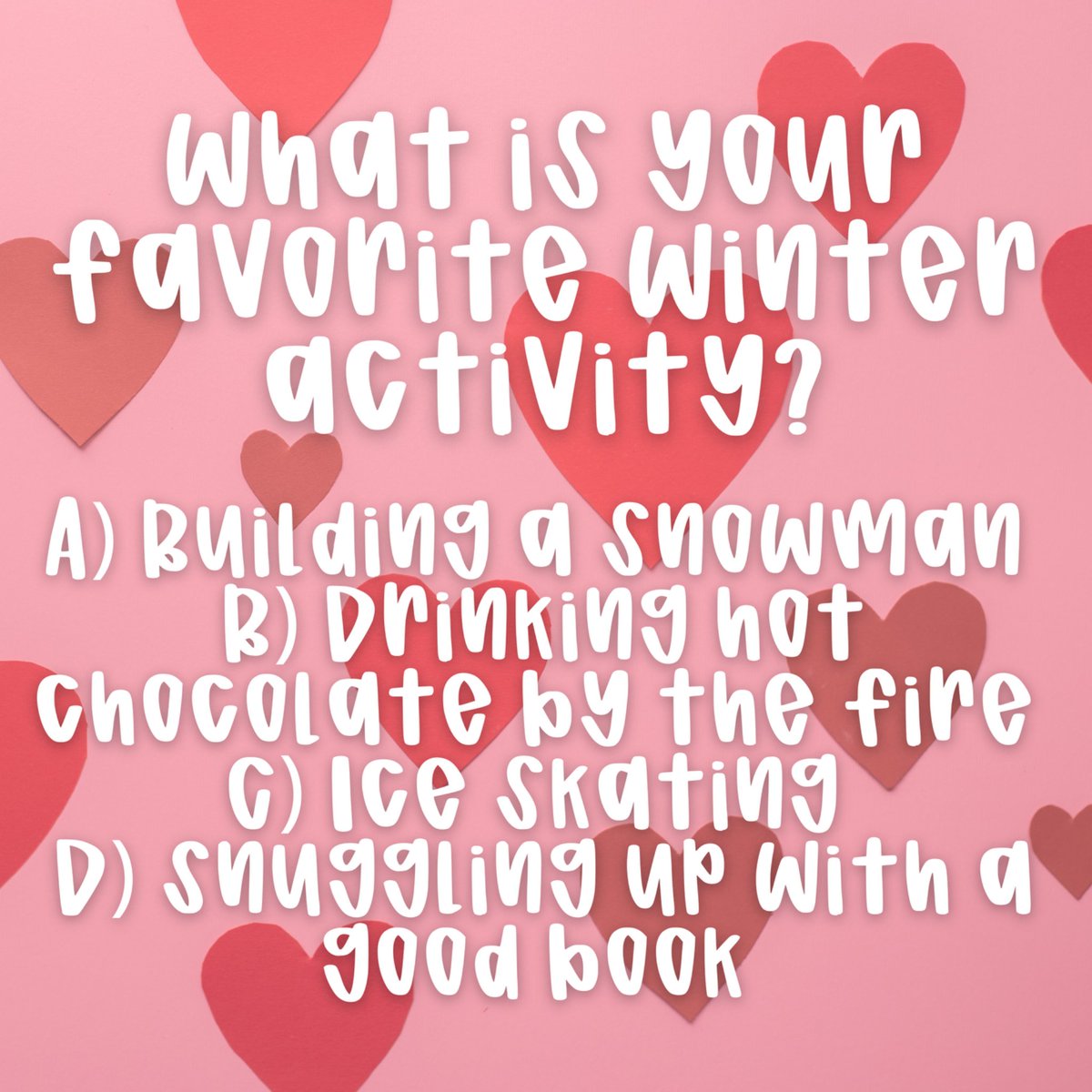 chevonspassion's tweet photo. What is your favorite winter activity? ☃️ https://t.co/y0XY0ryDaq