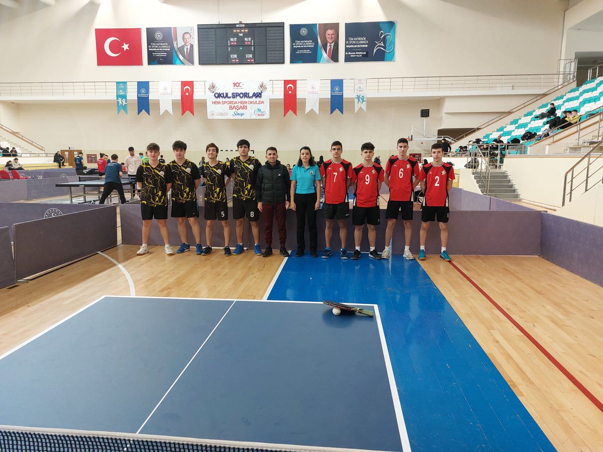 Pendik Koca Yusuf A.İ.H.L. Spor Proje Okulu (@kcysfsporproje) on Twitter photo 💥💥Sinop İlinde 19-21 Şubat 2025 Tarihleri Arası Düzenlenen GSB Okul Sporları Masa Tenisi Gençler(Erkek) A Türkiye Birinciliği Müsabakalarında Okul Masa Tenisi Takımımız Türkiye 5.'si Olmuştur.🏓🧿🇹🇷
<a href="/tcmeb/">Millî Eğitim Bakanlığı</a>
<a href="/meb_dinogretimi/">MEB Din Öğretimi Genel Müdürlüğü</a>
<a href="/CelileErenOKTEN/">Celile Eren ÖKTEN</a>
<a href="/drahmetisleyen/">Ahmet İşleyen</a>
<a href="/PendikMEM/">Pendik İlçe Millî Eğitim Müdürlüğü</a>
<a href="/mcakir81/">Mehmet Çakır🇹🇷</a> 💥💥Sinop İlinde 19-21 Şubat 2025 Tarihleri Arası Düzenlenen GSB Okul Sporları Masa Tenisi Gençler(Erkek) A Türkiye Birinciliği Müsabakalarında Okul Masa Tenisi Takımımız Türkiye 5.'si Olmuştur.🏓🧿🇹🇷
<a href="/tcmeb/">Millî Eğitim Bakanlığı</a>
<a href="/meb_dinogretimi/">MEB Din Öğretimi Genel Müdürlüğü</a>
<a href="/CelileErenOKTEN/">Celile Eren ÖKTEN</a>
<a href="/drahmetisleyen/">Ahmet İşleyen</a>
<a href="/PendikMEM/">Pendik İlçe Millî Eğitim Müdürlüğü</a>
<a href="/mcakir81/">Mehmet Çakır🇹🇷</a>