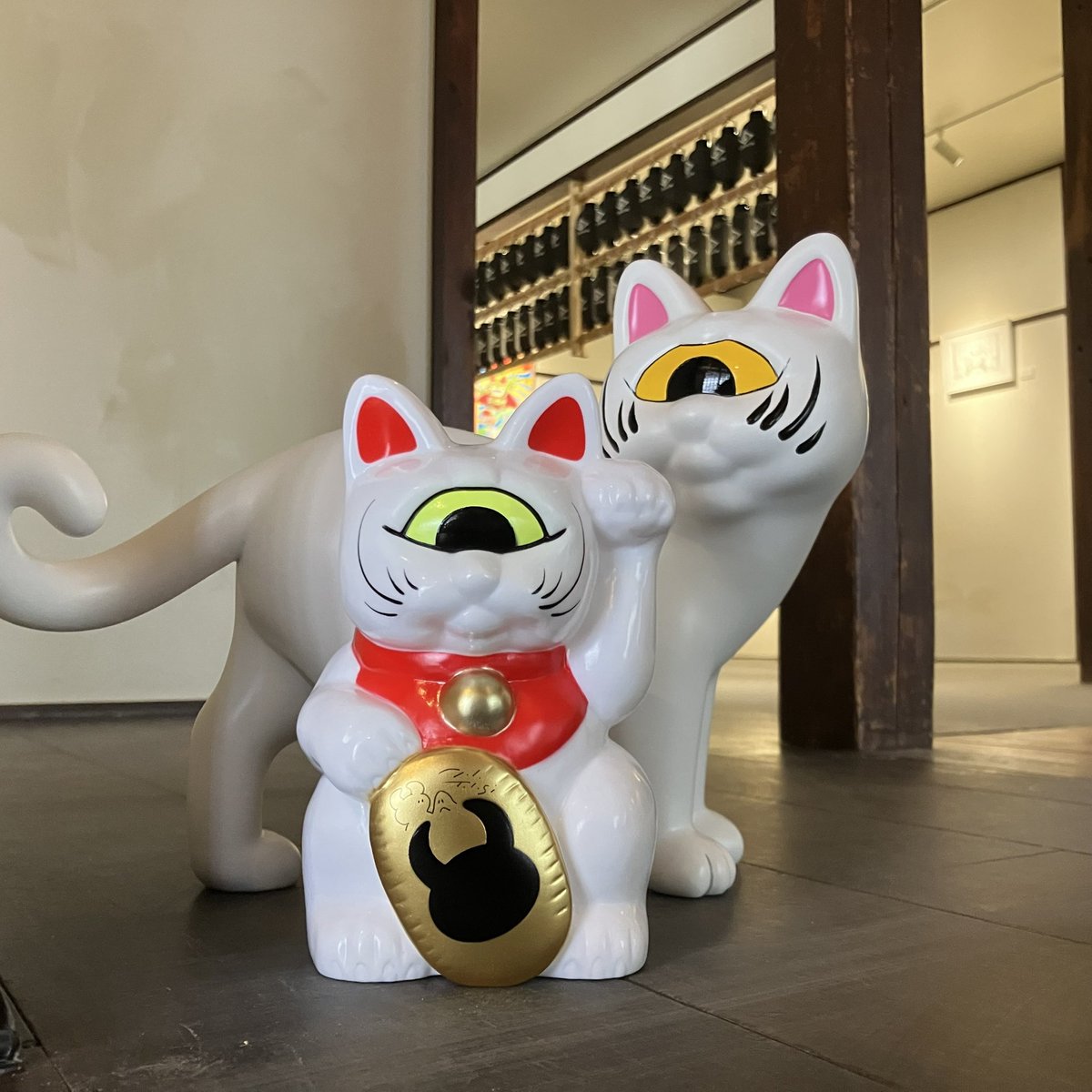 DISC_IN's tweet image. 【リアルヘッドEXHIBITION 猫ストリーム】🐾🐾
2.22猫の日、原宿キャットストリートでカワイイ猫達に満たされたキャットストリーム🐾フォーチュンキャットにおふたりのサインも頂けて、とても幸せな猫の日でした⚡️ありがとうございます！
#猫ストリーム #catstream #真頭玩具 #uamou