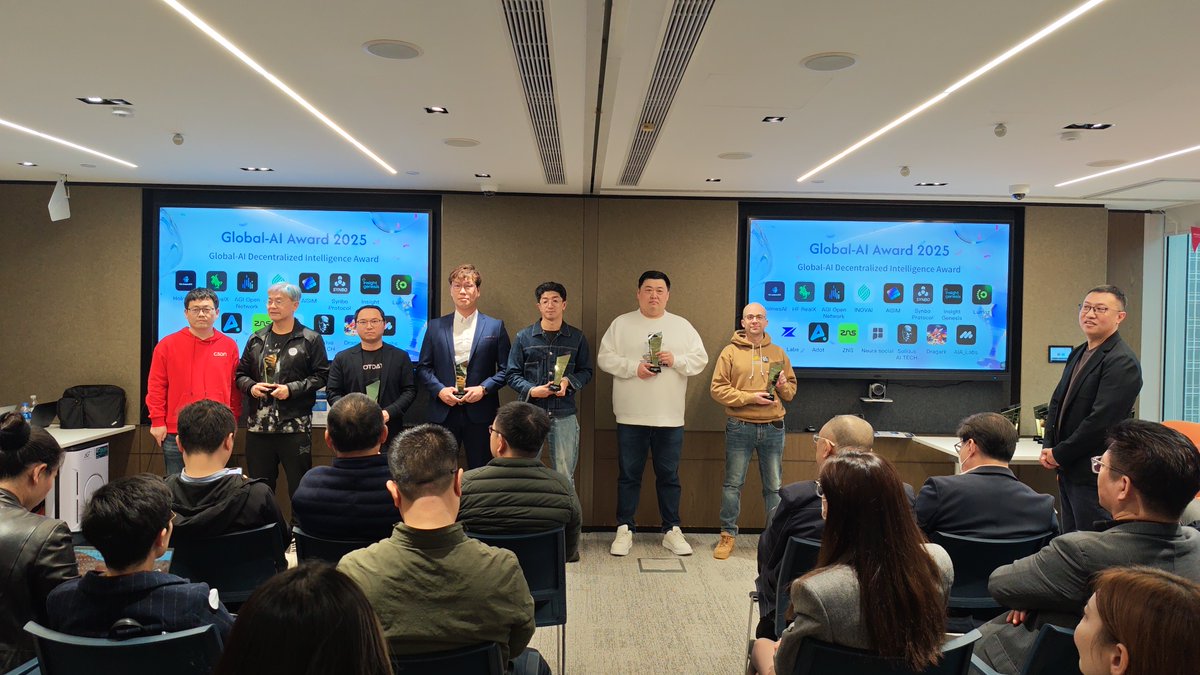 INOVAITECH's tweet image. 🎯 Honored to receive the Global-AI Decentralized Intelligence Award at the #GlobalAIAwards!  🎉🎉
 
A huge thank you to the organizers @AGIOpenNetwork @CSDN_Global @HashKeyGroup and everyone who has supported us. 🤗

INOVAI will continue to connect top projects with Japan’s…