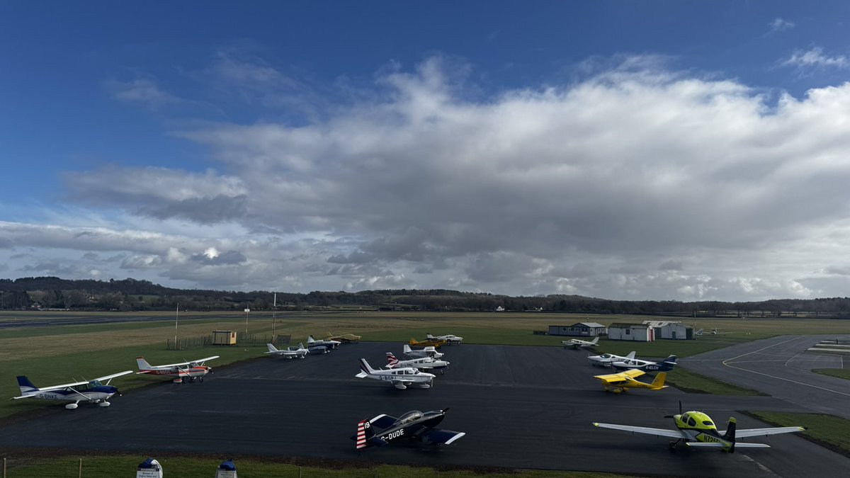 Today is the first Saturday of operation since our reopening. It’s great to see our newly extended apron full of visitors ✈️