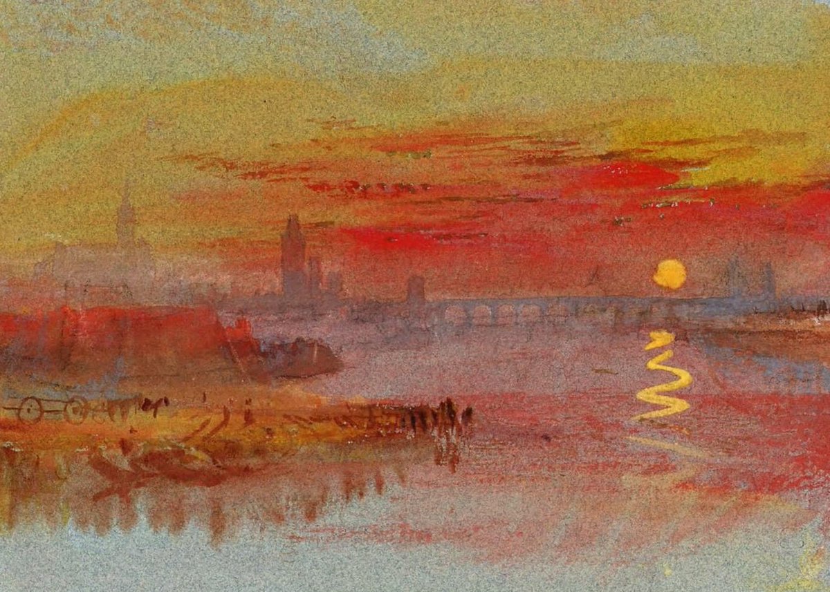 impression_ists's tweet image. Turner, The Scarlet Sunset