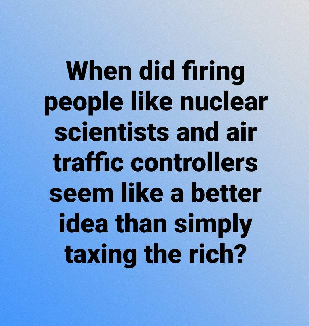 Good question…