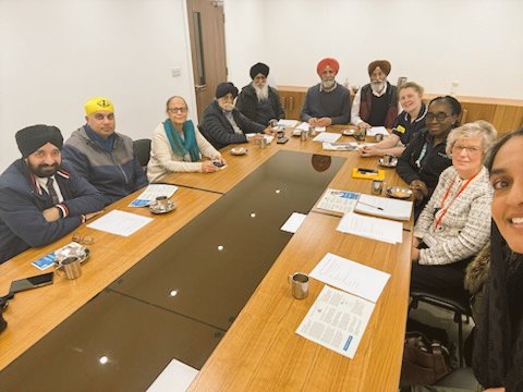 Roxanne &amp; Karen supporting a dementia awareness project by the Gurdwara in Ilford. Community support is vital, as those we reach today may come into the hospital tomorrow. By fostering understanding, families feel supported and patients receive compassionate, tailored care.