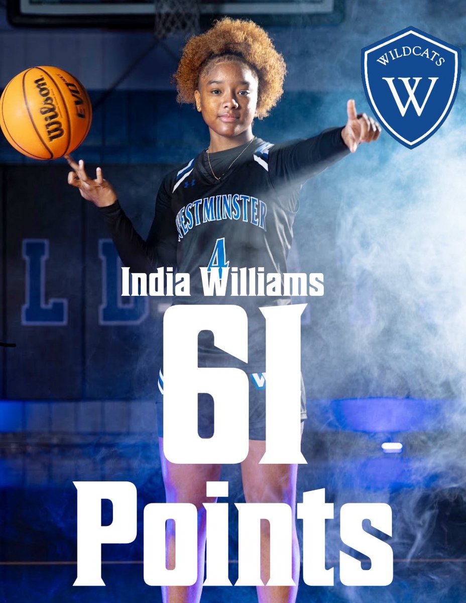Westminster Wildcats WBB (@wsawbb) on Twitter photo Last night, India Williams scored 61 points to lead Westminster to a 86-78 win over back to back state champs Piedmont Academy! Congratulations India! <a href="/KyleSandy355/">Kyle Sandy</a> <a href="/CheneyAUG/">Will Cheney</a> <a href="/GabrielCStovall/">Gabriel Stovall</a> <a href="/GiannaCefaluTV/">Gianna Cefalu</a> <a href="/PGH_Georgia/">Prep Girls Hoops Georgia</a> <a href="/NickWRDW/">Nick Proto</a> <a href="/AlyssaCLyons/">Alyssa Lyons</a> <a href="/WJBFSports/">WJBF Sports</a> Last night, India Williams scored 61 points to lead Westminster to a 86-78 win over back to back state champs Piedmont Academy! Congratulations India! <a href="/KyleSandy355/">Kyle Sandy</a> <a href="/CheneyAUG/">Will Cheney</a> <a href="/GabrielCStovall/">Gabriel Stovall</a> <a href="/GiannaCefaluTV/">Gianna Cefalu</a> <a href="/PGH_Georgia/">Prep Girls Hoops Georgia</a> <a href="/NickWRDW/">Nick Proto</a> <a href="/AlyssaCLyons/">Alyssa Lyons</a> <a href="/WJBFSports/">WJBF Sports</a>