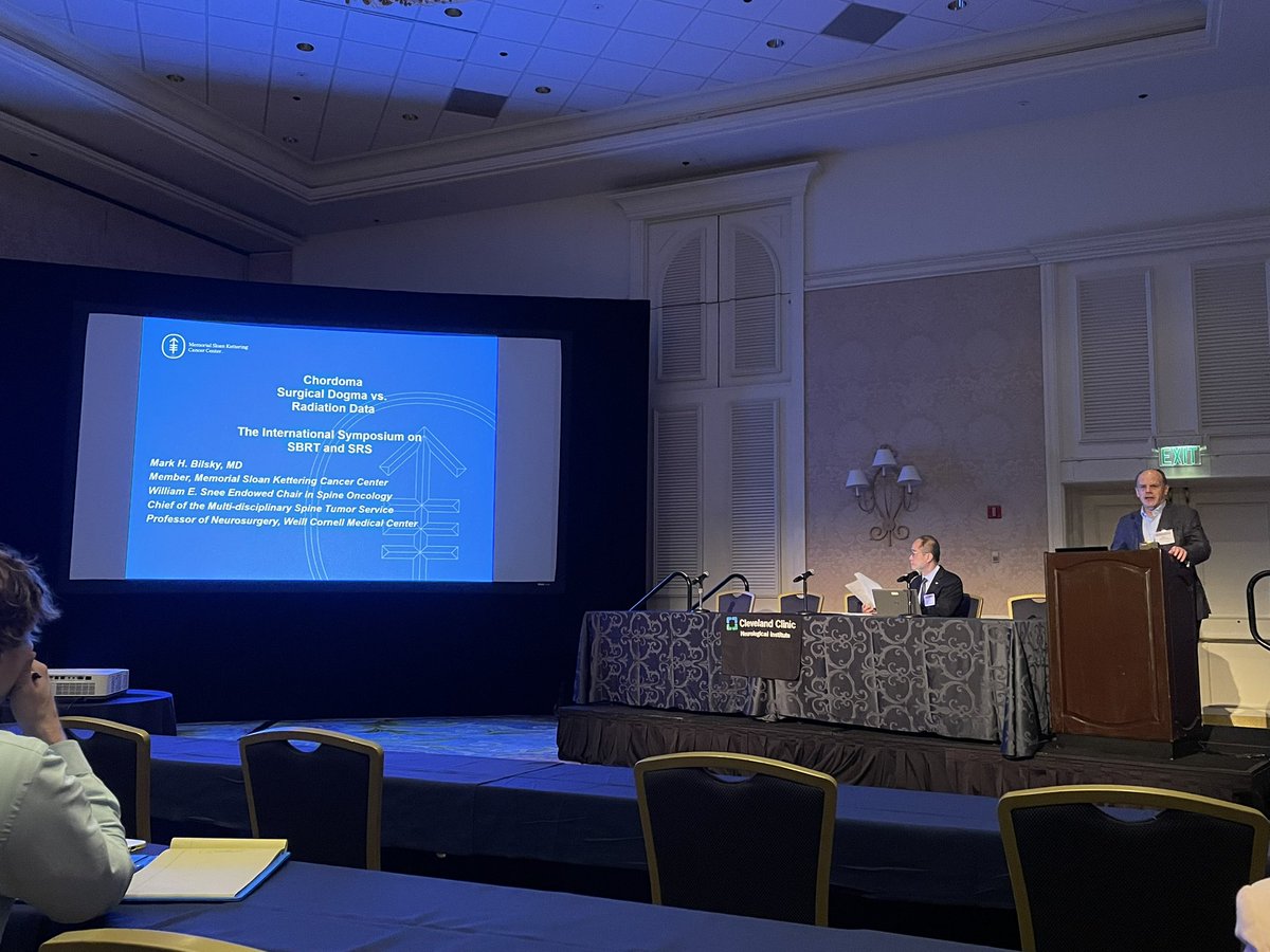 Dr. Mark Bilsky gives a fantastic talk on integrating ablative radiation in the management of chordomas. <a href="/CleClinicMD/">Cleveland Clinic MD</a> 17th Annual SBRT/SRS Conference <a href="/DrLilyAngelov/">Lilyana Angelov, MD</a> <a href="/DrJohnSuh/">John Suh</a>