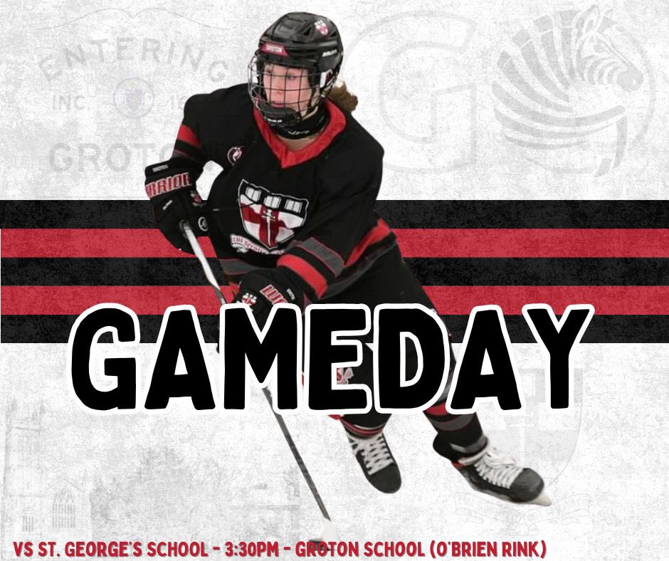 grotongvh (@grotongvh) on Twitter photo Saturday in the OB! The Zebras take on St. George’s - puck drop at 3:30pm! #zeebs #keepgoing #together
⏰ - 3:30pm
🆚 - <a href="/SG_Girls_Hockey/">St. George's GVH</a>
🏟️ - O’Brien Rink
🎥 - events.locallive.tv/events/166600
<a href="/NEPSGIHA/">New England Prep School Girls Ice Hockey Assoc.</a> <a href="/NEHockeyJournal/">New England Hockey Journal</a> <a href="/neutralzoneW/">Neutral Zone Women's</a> <a href="/HNIBonline/">Hockey Night</a> <a href="/NEGHRHockey/">New England Girls Hockey Report</a> <a href="/GrotonSchool/">Groton School</a> Saturday in the OB! The Zebras take on St. George’s - puck drop at 3:30pm! #zeebs #keepgoing #together
⏰ - 3:30pm
🆚 - <a href="/SG_Girls_Hockey/">St. George's GVH</a>
🏟️ - O’Brien Rink
🎥 - events.locallive.tv/events/166600
<a href="/NEPSGIHA/">New England Prep School Girls Ice Hockey Assoc.</a> <a href="/NEHockeyJournal/">New England Hockey Journal</a> <a href="/neutralzoneW/">Neutral Zone Women's</a> <a href="/HNIBonline/">Hockey Night</a> <a href="/NEGHRHockey/">New England Girls Hockey Report</a> <a href="/GrotonSchool/">Groton School</a>