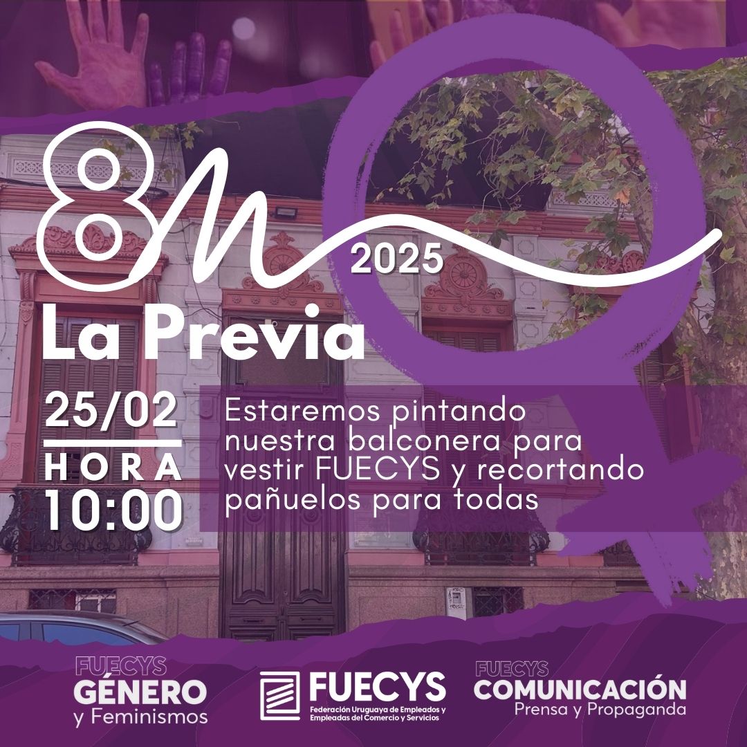 Fuecys_oficial's tweet photo. ♀️ La Previa #8M2025 ♀️
Paro Internacional de Mujeres
Las compas de Género y Feminismos nos invitan a pintar la próxima vertical que vestirá la fachada de Fuecys y a cortar pañuelos para todas/Actividad abierta
🗓️ Martes 25
🕙 10.00
📍 Rio Negro 1210
#8m2025 #parodemujeres https://t.co/csTnc0kguV