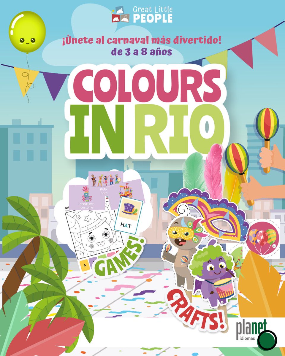 planet_idiomas's tweet photo. 🎨🌴 COLOURS IN RIO: ¡El Carnaval llega a Planet Idiomas! 🎉
💌planet@planetidiomas.com ⠀⠀
☎️ 684 604 755
#inglésniñosgijón #tallereseninglés #inglesgijon #inglesasturias #academiasgijon #academiasasturias #gijon #asturias #gijonconniños #gijonmola #xixon #educaciónasturias https://t.co/BmAcshcW36