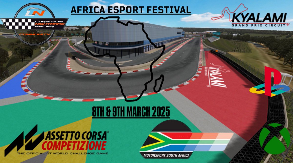 DM for more info.   #LNR2025 #MisanoGP #KyalamiGP #SimRacing #MSAEndorsed #LNRChampionship #ProDivision #SilverDivision