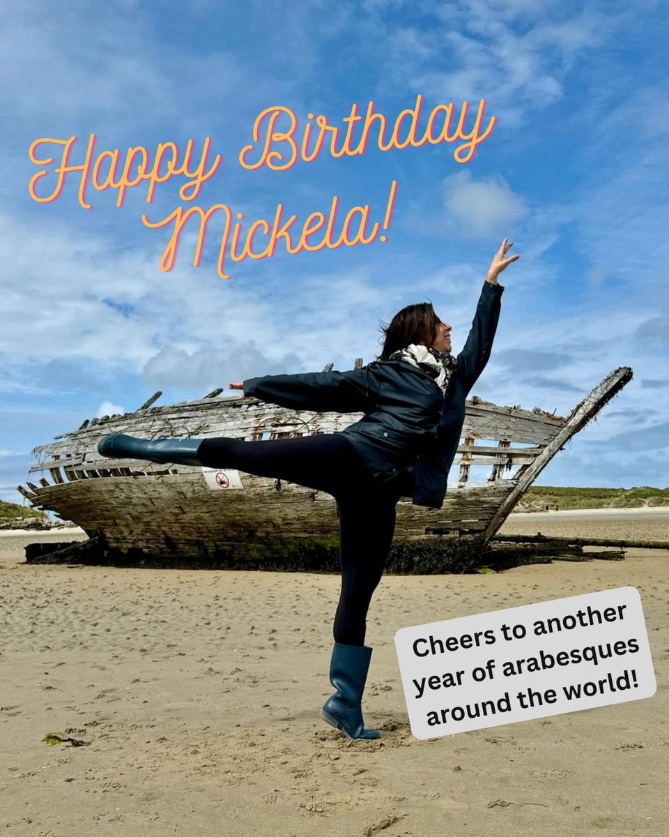 Happy happy birthday to Mickela Mallozzi (@travelbarefeet)! 🥳 Wishing you another year of joy, travel, and connection through dance!