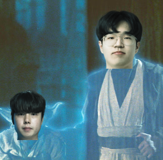 Smurf and Fearless watching Hanbin win Gibraltar with his winston against Crazy Raccoons: