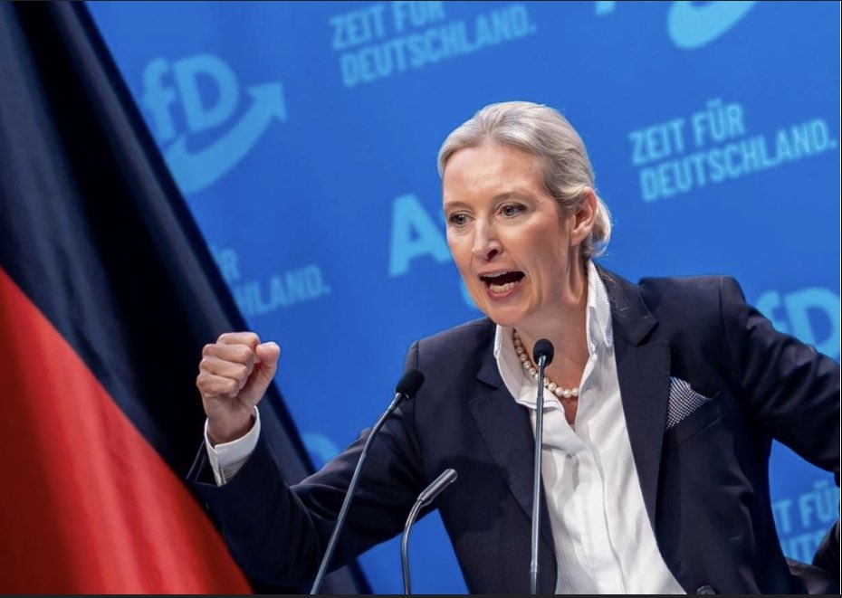 RealJDoe1's tweet image. Tomorrow is a massive day for Germany with the elections! An AfD victory could reshape Europe—they’re the only ones bold enough to save it from globalist chaos. National sovereignty and a strong future are on the line. Go AfD! #AfD2025 #SaveEurope #GermanyFirst