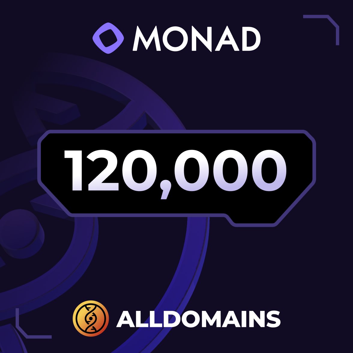 Gmonad 💜

120k of you are ready to claim your identity on <a href="/monad_xyz/">Monad</a> mainnet day 1 🎉

But what if we have something cooking for testnet in the meantime as well? 👀

Don’t forget we have a live code: INVITE! And those of you that reserved already have a referral code to share 🫶🏻