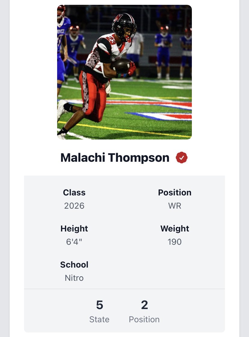 Dual Player Spotlight! <a href="/LukeShafer304/">Luke Sha(f)er</a> &amp; <a href="/Malachi2300/">Malachi Thompson 3⭐️</a>
By the #s - #1 WR duo in the state, combined for 132 receptions, 2500+ yards, &amp; 25 TDs both are a QBs dream, great route runners, &amp; hands. Excellent teammates they are both extremely unselfish! Both vital pieces to team success