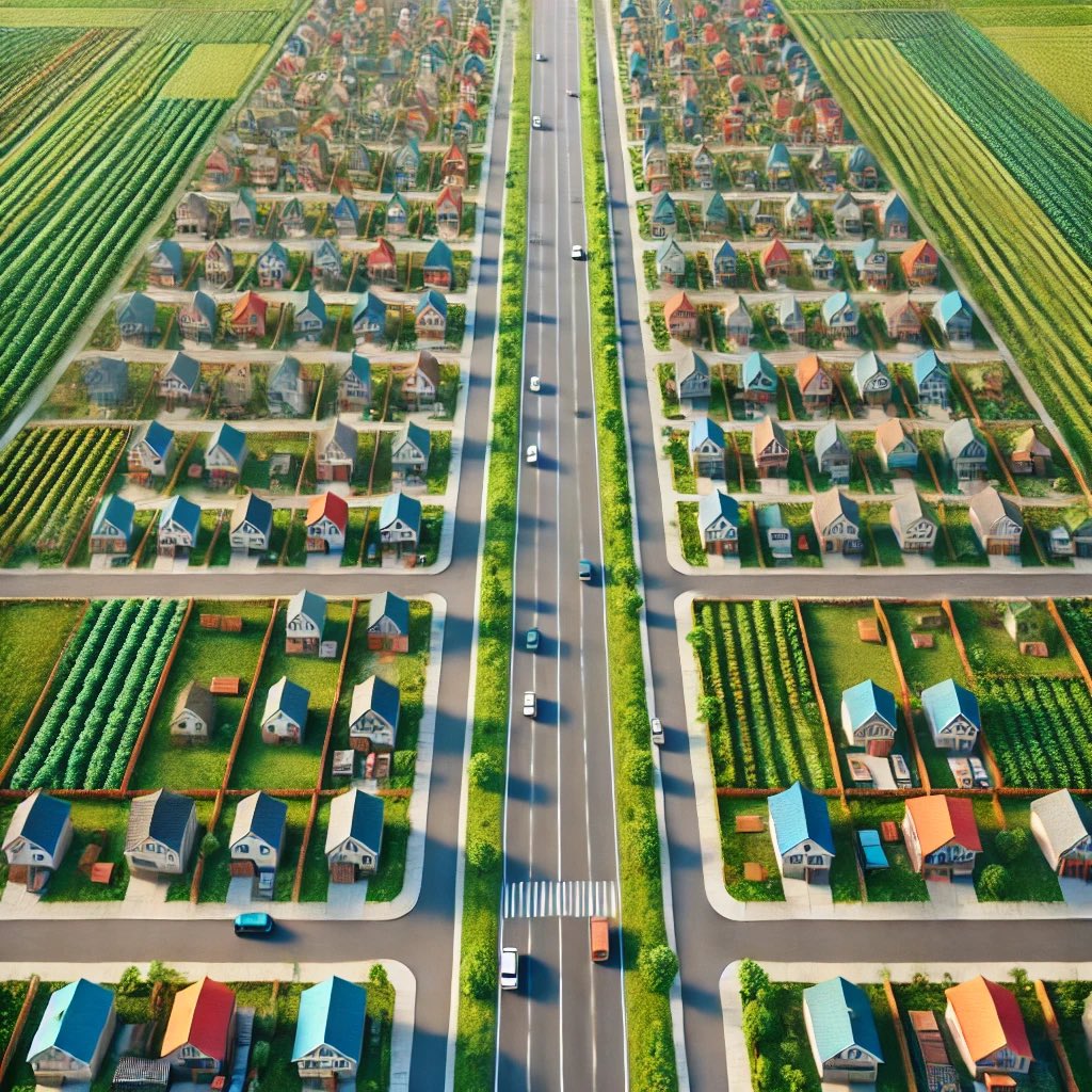 📍 Türkiye nüfusu: 87 milyon..
Aileleri ortalama 3 kişi alsak;
🟰 29 milyon hane lazım.

Herkes 400m2 bahçeli evlerde yaşasa;
🟰 11.600km2 alan yapıyor. 
📍 Konya yüz ölçümü: 38.873km2..