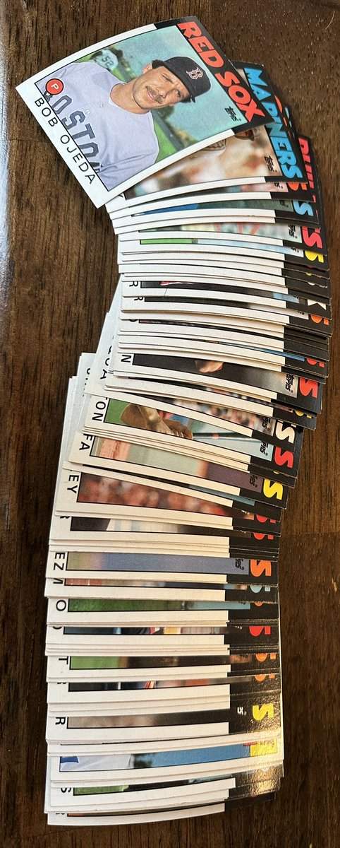Great trade again with <a href="/delspacefranco/">Mark Del Franco</a> under 100 needed to close out another 86 Topps.  Any other traders out there that could help I have plenty of other 80-86 to offer back.