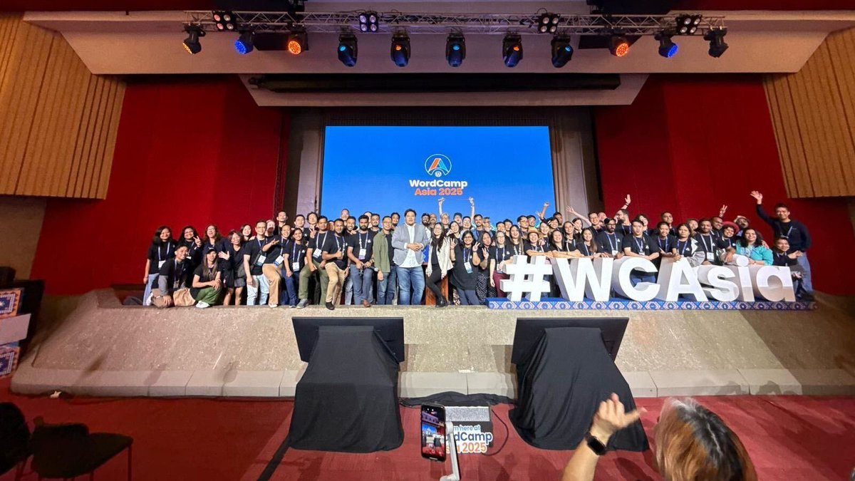 A special thank you to the organizers of this year's WordCamp Asia. Your support and dedication have made this an amazing start to the year for the WordPress community. asia.wordcamp.org/2025/organizer…