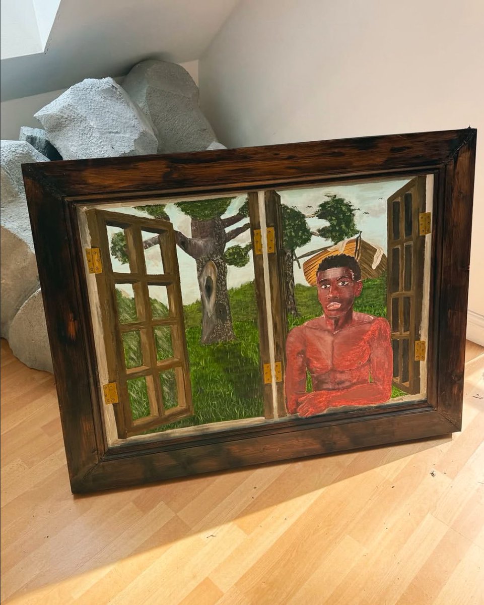 TheUpperEnt's tweet image. Skepta’s new art piece ‘The Window’ 🎨