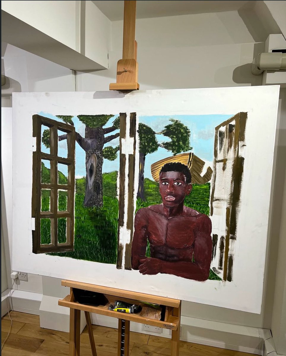 TheUpperEnt's tweet image. Skepta’s new art piece ‘The Window’ 🎨