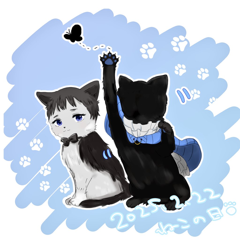 La_tte_sh's tweet photo. ねこの日🟦🐾 https://t.co/7l36a9HP0S