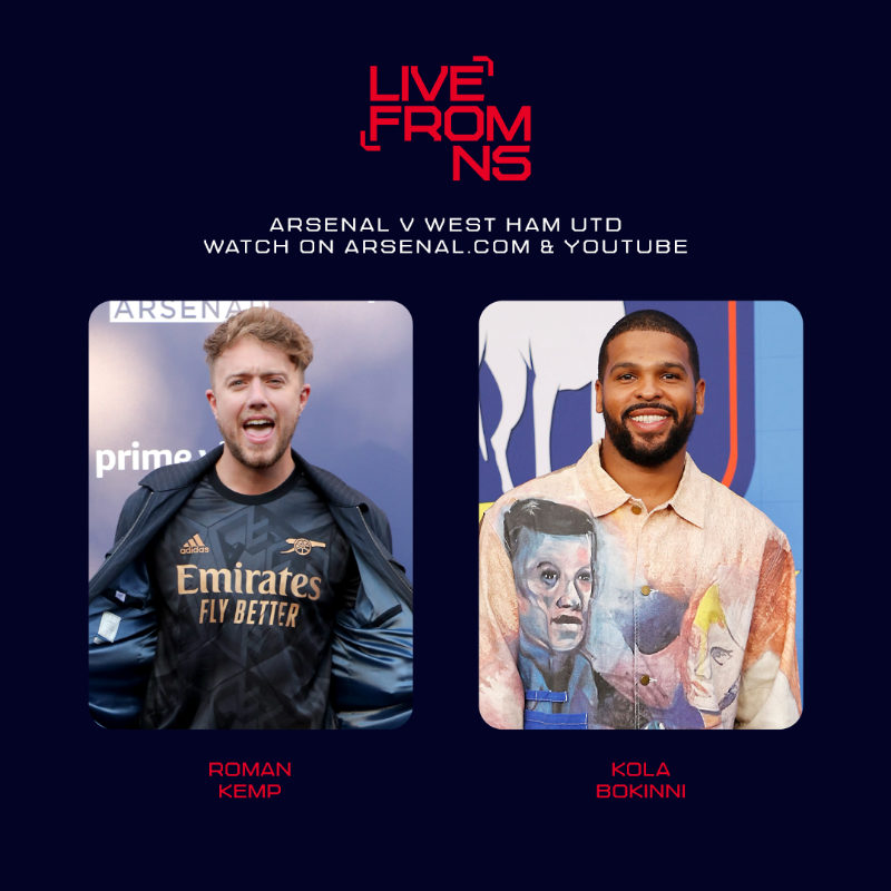 Arsenal's tweet photo. 🥁 Introducing your Live From N5 guests 🤩

Catch all the action from 2pm (UK) on https://t.co/4KJlfKW7rt and our YouTube channel 📺