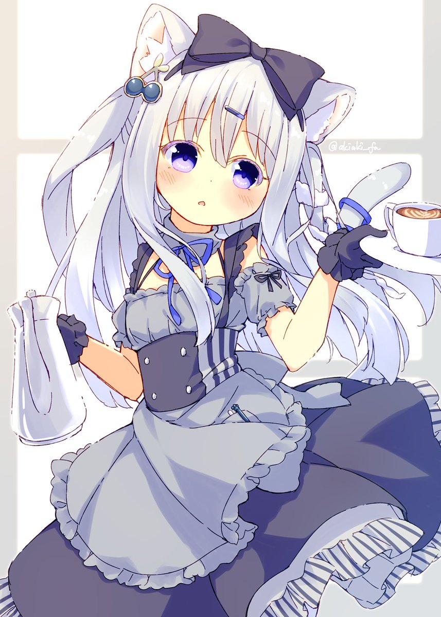 「直近で描いた猫耳絵」|秋暁のイラスト