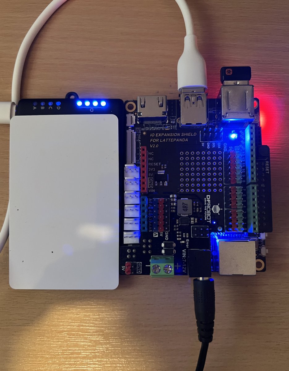 Working on this for a video. Standalone #LattePanda V1 with simple web interface to clone a card given a token number.

#Firmware #Hardware #CardCloning 
#SecurirtyResearch #RFIDHacking