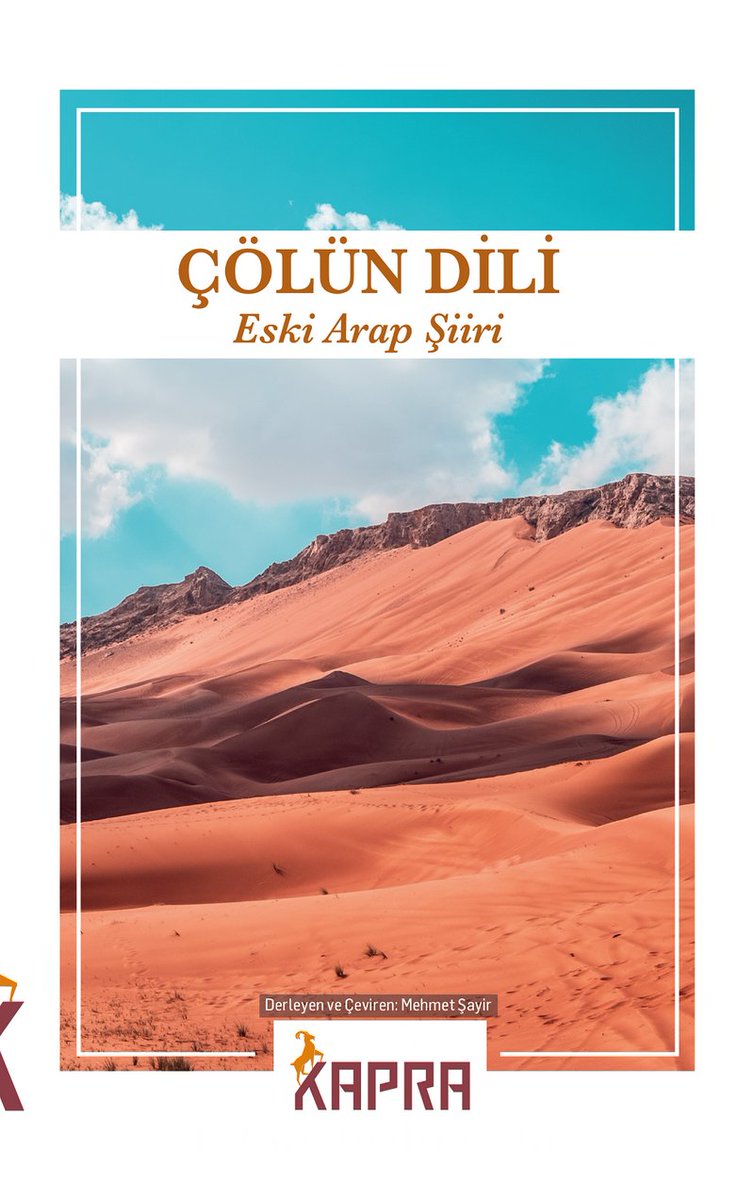 Mehmet Şayir hocadan bir Klasik Arap Şiiri seçkisi... Yetkin bir çeviri. Kapra Yayıncılık. Bahtı açık olsun.