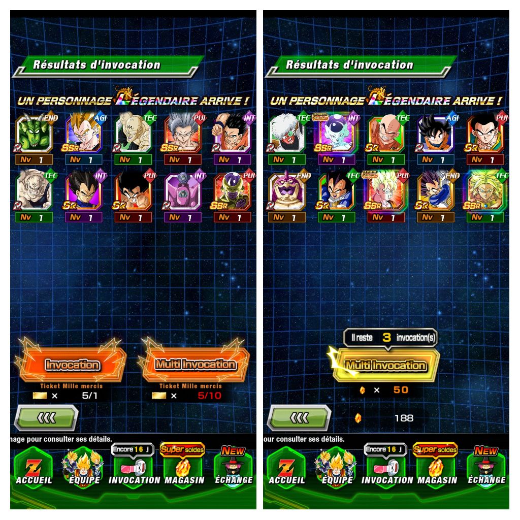 Graphigaut's tweet image. Cet anniv de #dokkanbattle c&apos;est un festival de multis twitter 😳 
Tous les nouveaux avec doublons, et la plupart des détecteurs.
Et ma fille qui me drop à l&apos;instant deux SV 🥹
J&apos;ai repris après une pause de 3-4ans, je n&apos;avais rien de tout ça 😅
@satchfroggy @SussucreYT @FitzAdri