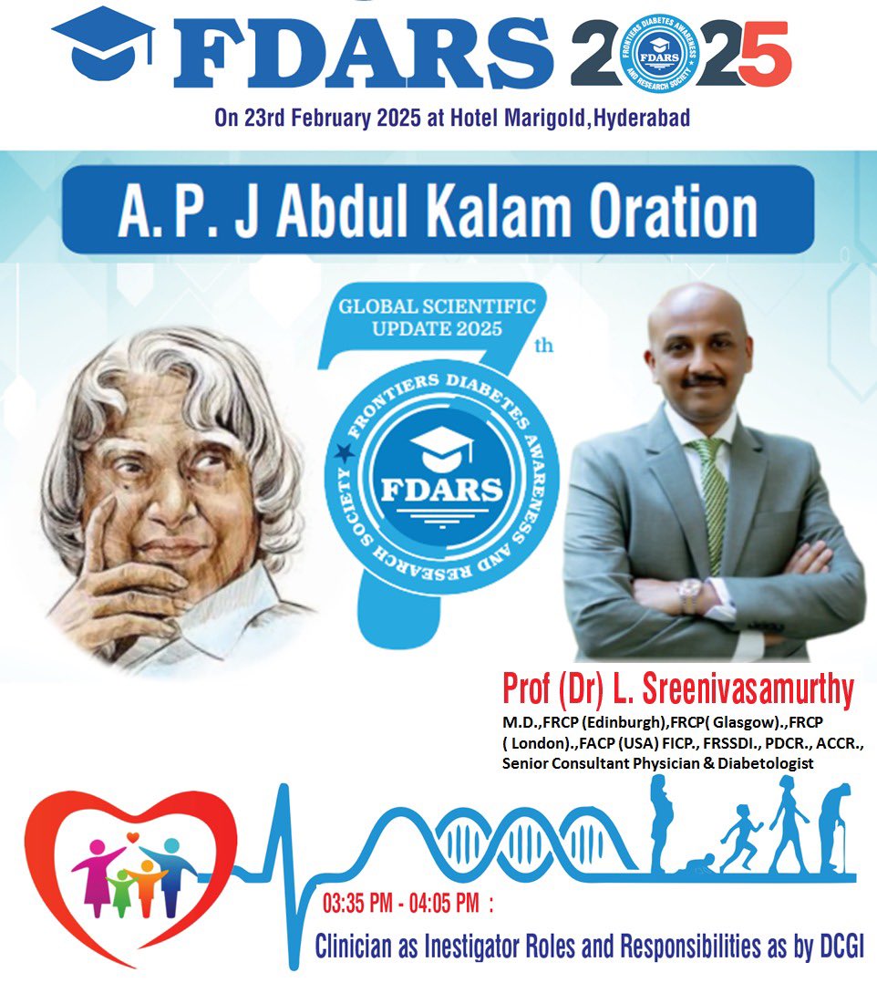 Prof L Sreenivasamurthy MD FRCP FACP FICP FRSSDI (@drsreenivasa) on Twitter photo Humbled to be delivering APJ Abdul Kalam oration at FDARS organised by <a href="/farazfarishta/">Prof Dr Faraz Farishta</a> and team!
<a href="/AskDrShashank/">Dr. Shashank Joshi</a> <a href="/vijayviswanatha/">Dr Vijay Viswanathan</a> <a href="/sahayrk/">Rakesh Sahay</a> <a href="/Rssdi_official/">RSSDI (official)</a> <a href="/TheAACE/">AACE</a> <a href="/ACPIMPhysicians/">ACP</a> <a href="/DrAmbrishMithal/">Dr Ambrish Mithal</a> <a href="/DrBMMakkar/">Dr Brij Mohan Makkar</a> <a href="/banshisaboo/">Banshi Saboo</a> <a href="/drmohanv/">Dr.V.Mohan</a> Humbled to be delivering APJ Abdul Kalam oration at FDARS organised by <a href="/farazfarishta/">Prof Dr Faraz Farishta</a> and team!
<a href="/AskDrShashank/">Dr. Shashank Joshi</a> <a href="/vijayviswanatha/">Dr Vijay Viswanathan</a> <a href="/sahayrk/">Rakesh Sahay</a> <a href="/Rssdi_official/">RSSDI (official)</a> <a href="/TheAACE/">AACE</a> <a href="/ACPIMPhysicians/">ACP</a> <a href="/DrAmbrishMithal/">Dr Ambrish Mithal</a> <a href="/DrBMMakkar/">Dr Brij Mohan Makkar</a> <a href="/banshisaboo/">Banshi Saboo</a> <a href="/drmohanv/">Dr.V.Mohan</a>